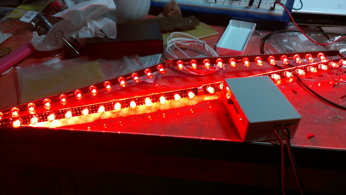 LEDバーと調光ユニットの製作