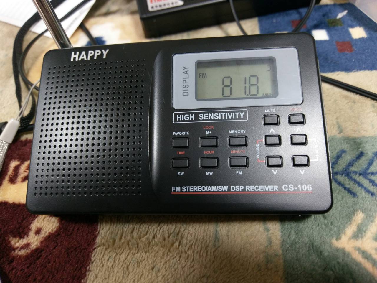 7節伸縮ステンレススチール FM AM ロッドアンテナ 短波ラジオ