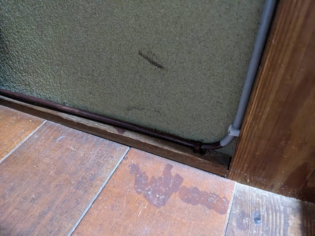 塗ったケーブル